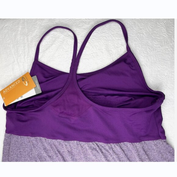 Champion C9 Purple High Performance Tank Top w/ Built-in Bra XXL - Picture 4 of 8